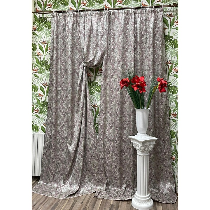 Set doua draperii Dusty Pink, colectia "Boema" cu rejansa 2x140x245cm by Liz Line - DP19014