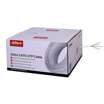 Cablu utp, Cat 6, cupru integral, ignifug, 0.53mm, rola 305 m, pentru supraveghere, si date, PFM920I-6UN-C-V2, Dahua Cablu utp, Cat 6, cupru integral, ignifug, 0.53mm, rola 305 m, pentru supraveghere, si date, PFM920I-6UN-C-V2, Dahua