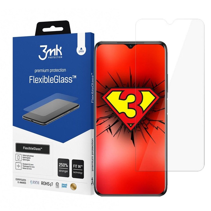 Стъклен Протектор 3MK, FlexibleGlass Lite за Asus ROG Phone 5s / 5s Pro, Прозрачен