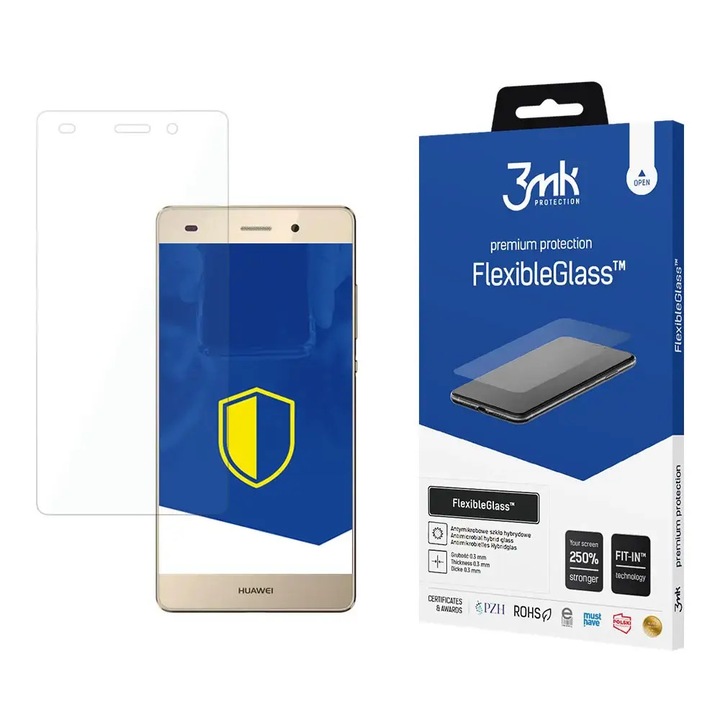 Protector de sticla 3MK FlexibleGlass pentru Huawei P8 Lite, transparent