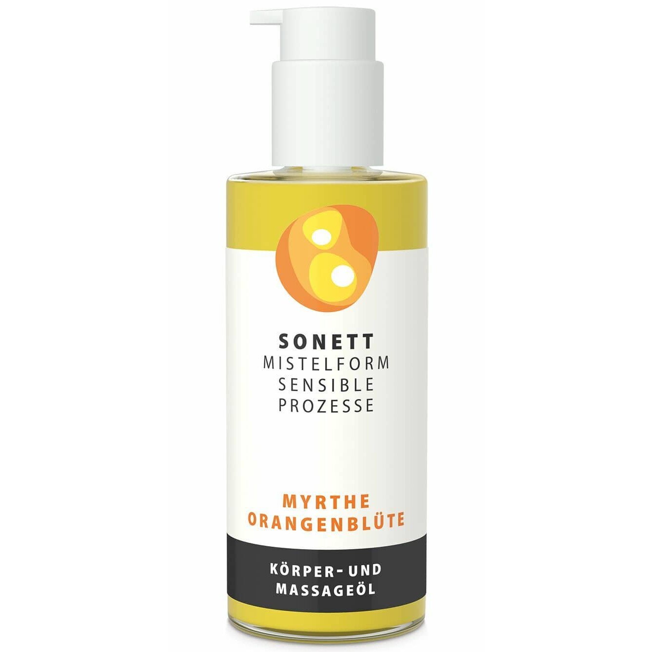 Ulei pentru corp si masaj cu mirt si flori de portocal bio 145ml Sonett