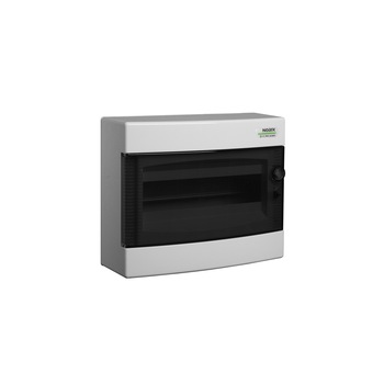 Cofret de distributie din plastic, Montaj aparent, Usa transparenta, IP40, 1x 12 Module PNS Cofret de distributie din plastic, Montaj aparent, Usa transparenta, IP40, 1x 12 Module PNS