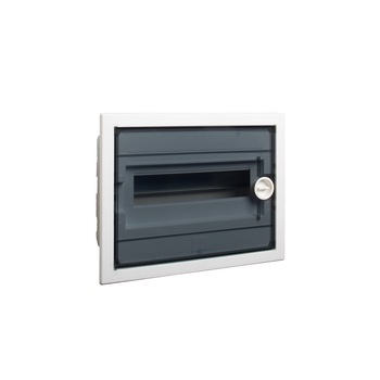 Cofret de distributie din plastic, Montaj incastrat, Usa transparenta, IP40, 1x 12 Module PXF Cofret de distributie din plastic, Montaj incastrat, Usa transparenta, IP40, 1x 12 Module PXF