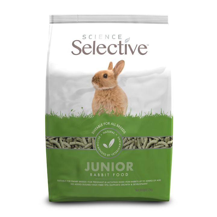 Hrana completa pentru puii de iepuri, Science Selective, Junior, 1.5 kg