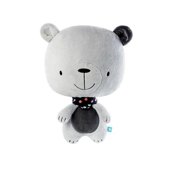 Ursulet de plus Szumis, Szumisie, 16 Cantece de leagan, Gri/Negru, 0 Luni+ Ursulet de plus Szumis, Szumisie, 16 Cantece de leagan, Gri/Negru, 0 Luni+