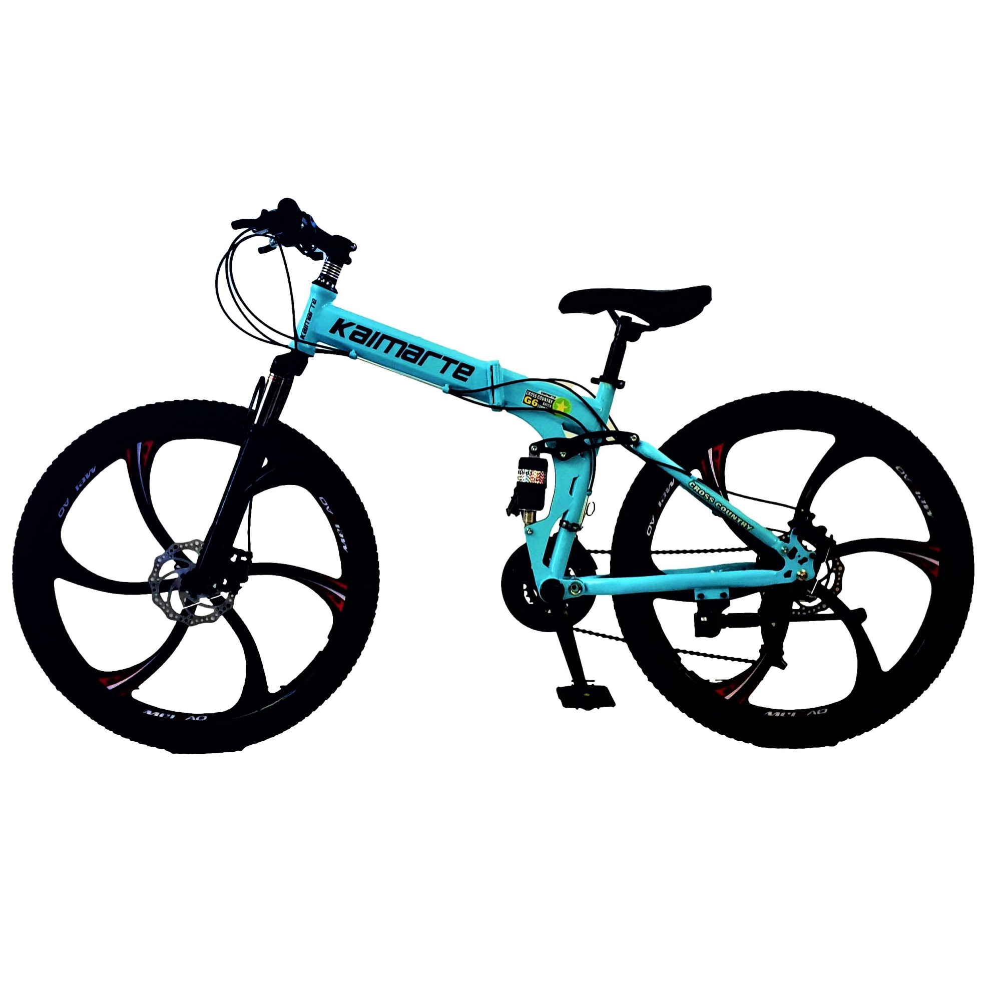 relieve Papua New Guinea fiber Bicicleta Mountain Bike - KAIMARTE, AP3, 26 inch, genti aluminiu turnate, 6  spite, cadru otel, frane mecanice pe disc fata/spate, full suspansie,  pliabila, 21 de viteze, culoare blue - eMAG.ro