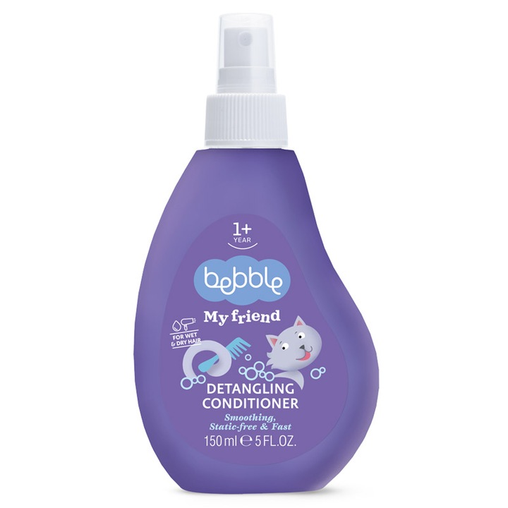 Balsam Bebble pentru Descurcarea si Coafarea Parului Copiilor, 150 ml