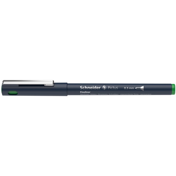 Liner pentru desen tehnic SCHNEIDER Pictus varf fetru 0.3mm - verde