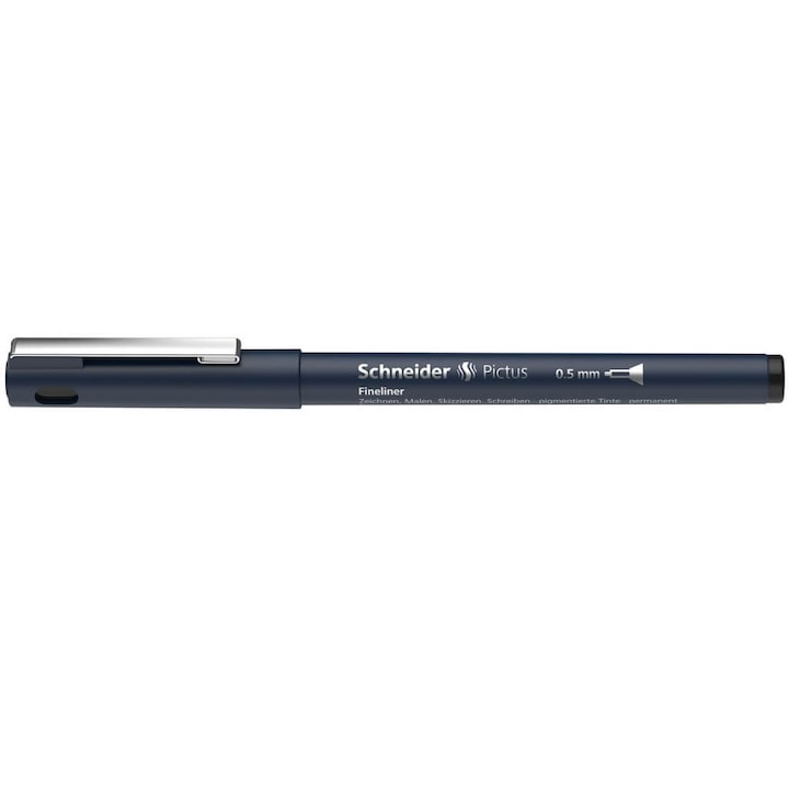 Liner Pictus Schneider negru 0,5 mm