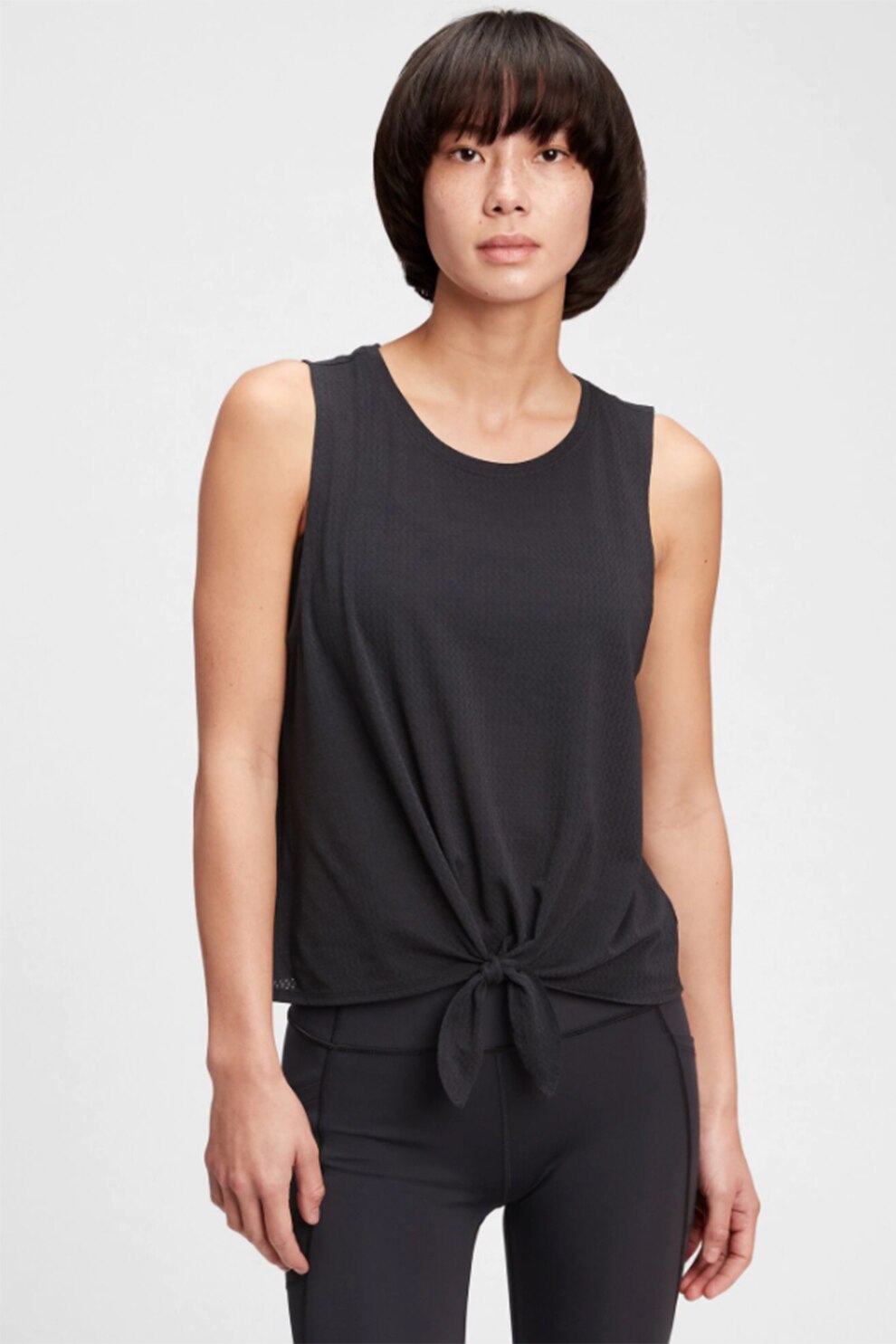 GAP, Top cu detaliu innodat, Negru