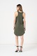 GAP, Rochie relaxed fit de bumbac organic, Verde feriga, XS