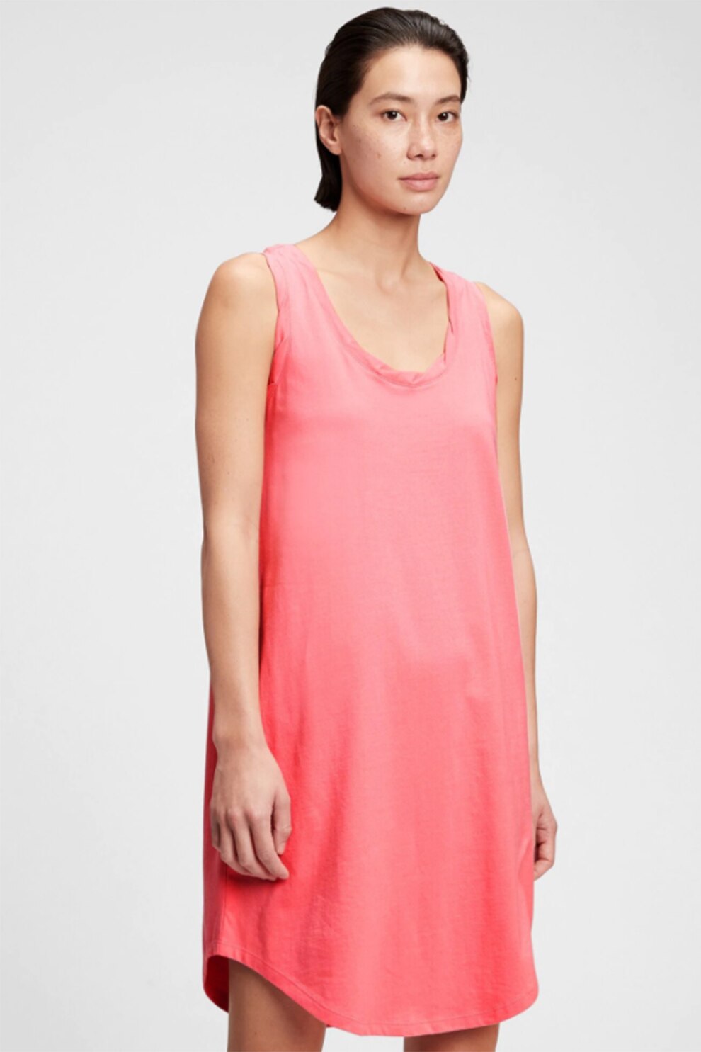 GAP, Rochie relaxed fit de bumbac organic, Roz
