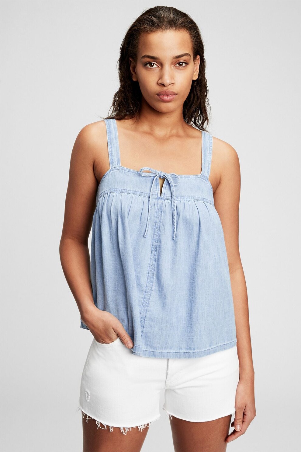 GAP, Top de denim, Albastru deschis