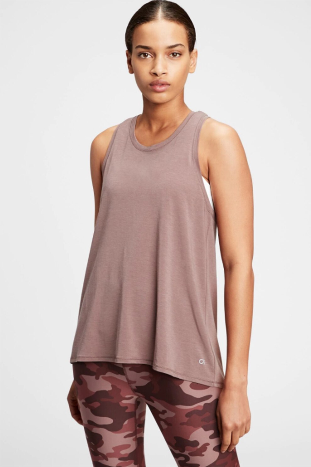 GAP, Top din amestec de modal cu decupaj pe spate, Taupe