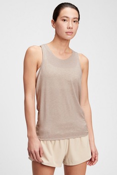 GAP, Top din amestec de modal cu decupaj pe spate, Bej GAP, Top din amestec de modal cu decupaj pe spate, Bej