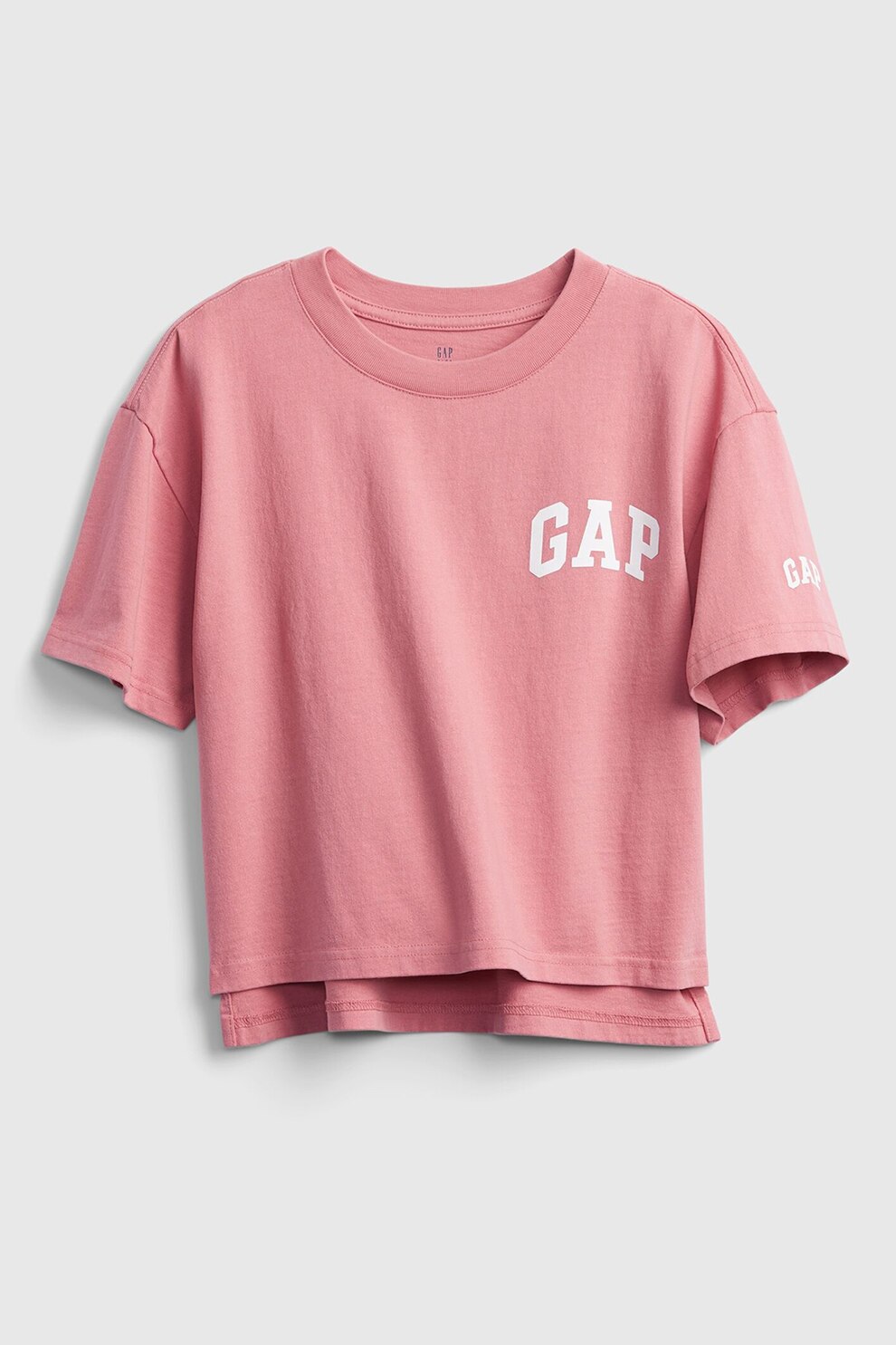GAP, Tricou cu decolteu la baza gatului si terminatie asimetrica, Roz