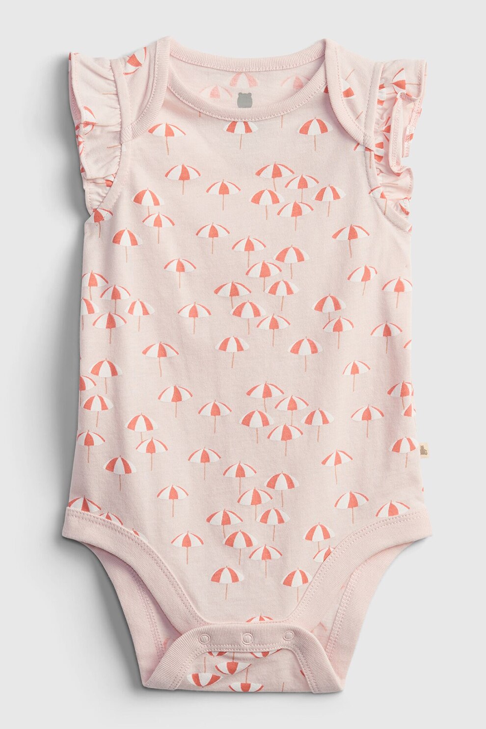 GAP, Body de bumbac organic cu imprimeu, Roz