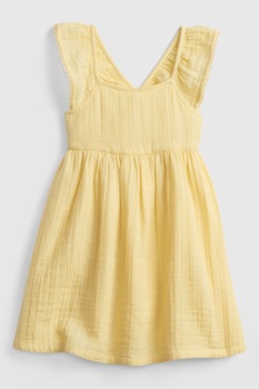 GAP, Rochie evazata de bumbac, Galben GAP, Rochie evazata de bumbac, Galben