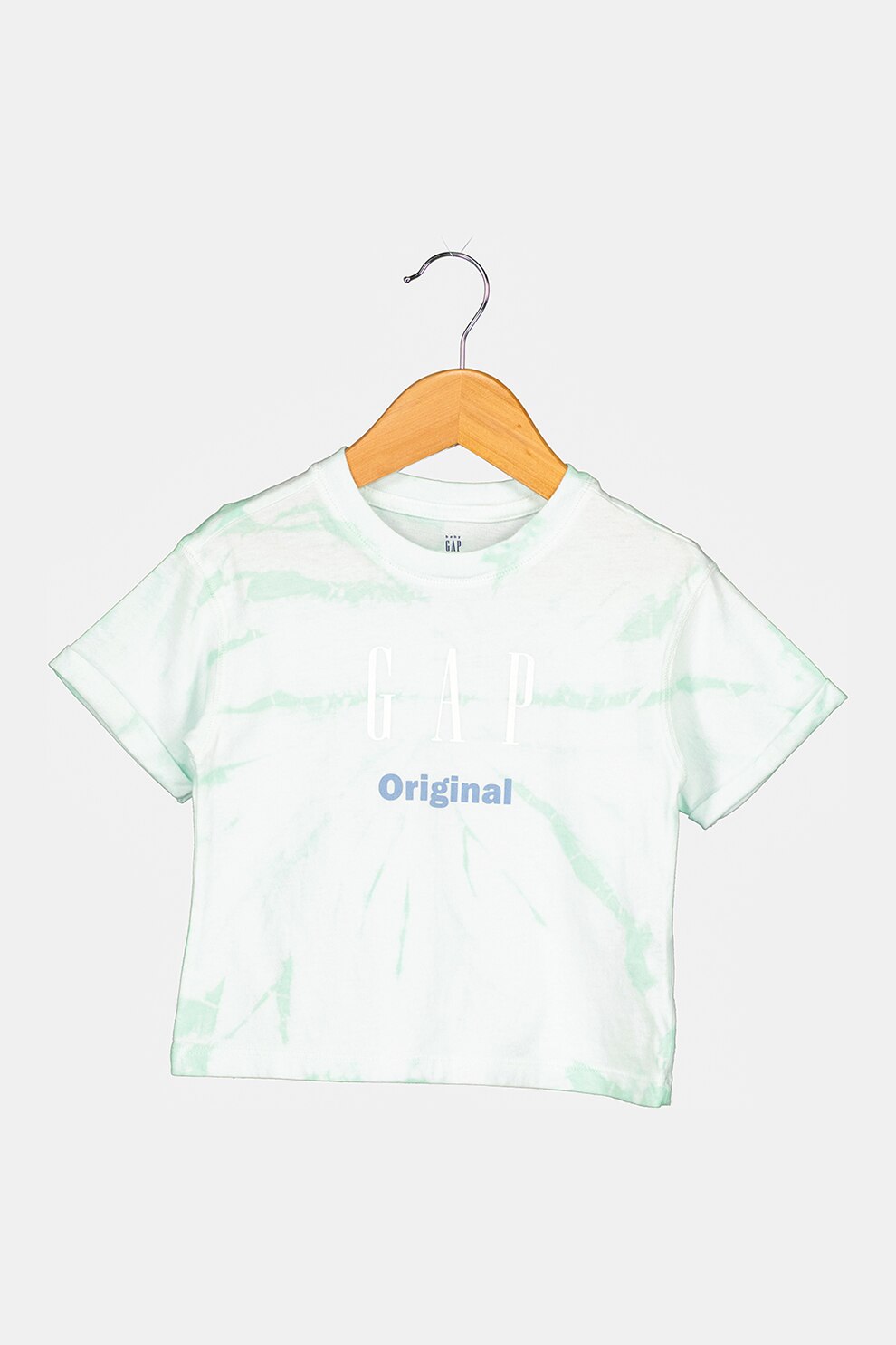 GAP, Tricou relaxed fit de bumbac, Verde/Alb