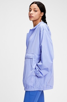 GAP, jacheta usoara cu fermoar si gluga, Albastru lavanda GAP, jacheta usoara cu fermoar si gluga, Albastru lavanda