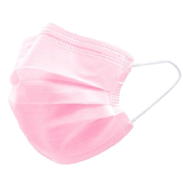 Cutie 50 bucati masti faciale de unica folosinta , 3 straturi, Roz