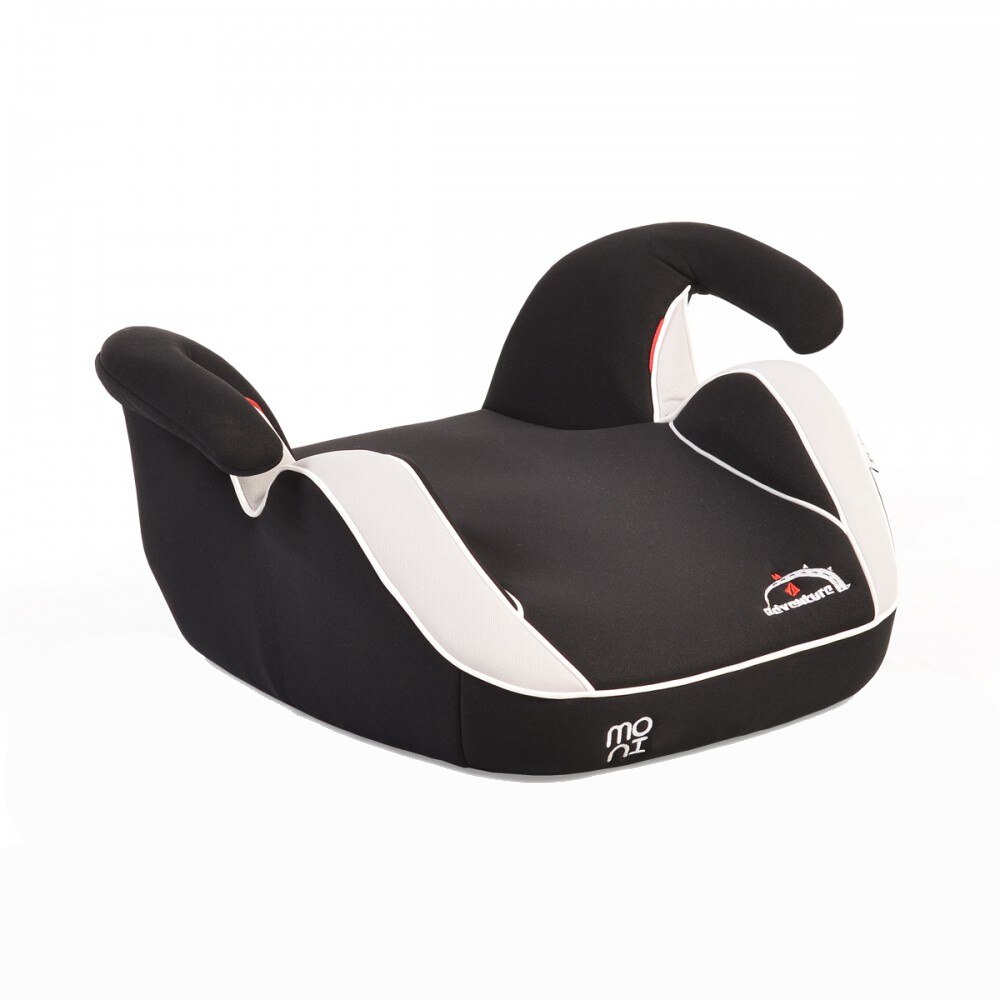 Scaun auto ergonomic pentru copii, gri, manere, tesatura moale si usor de curatat, 23 x 43 x 48 cm