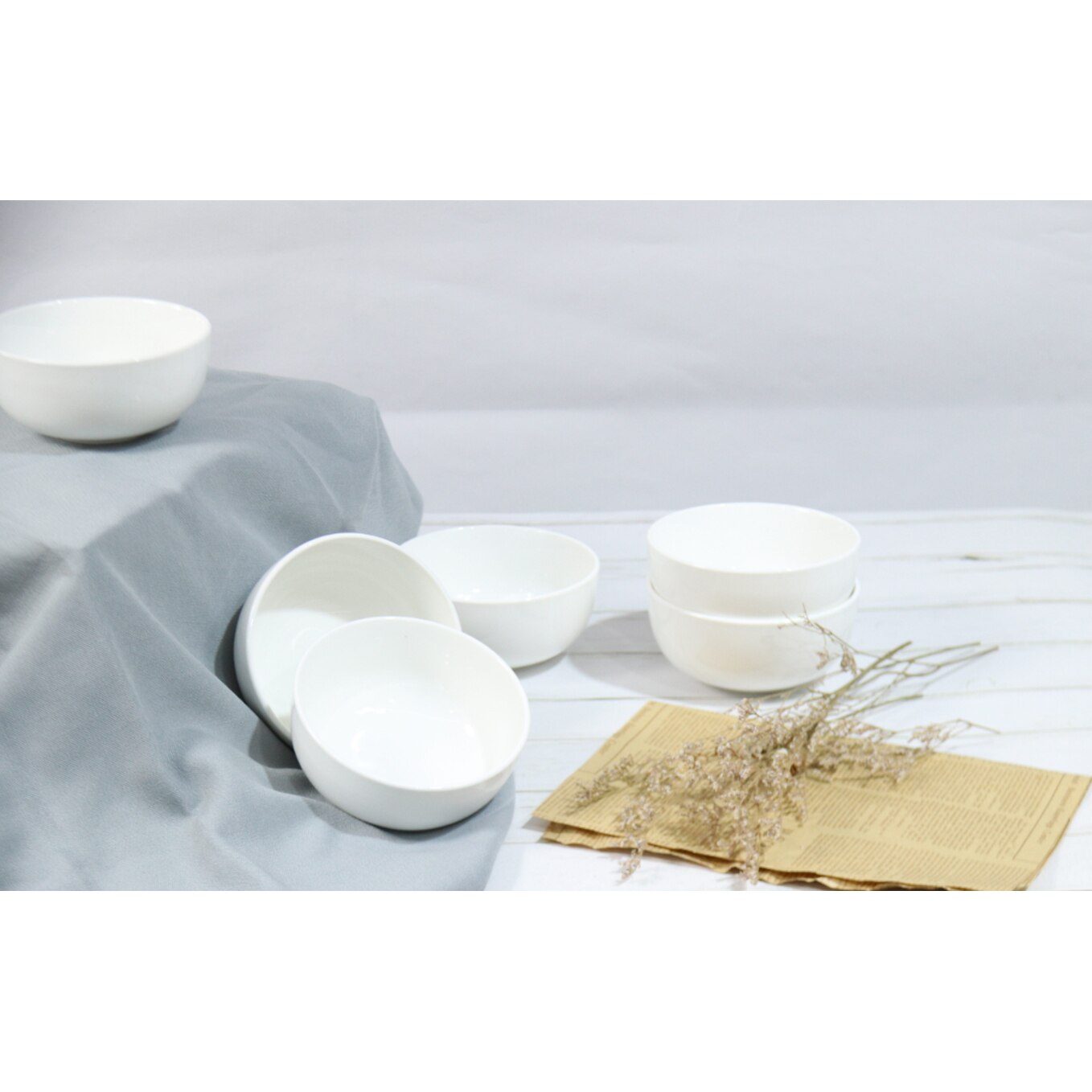 Set 6 boluri Kring Cuisine Selected, 375 ml, Ø 12.7 cm, portelan