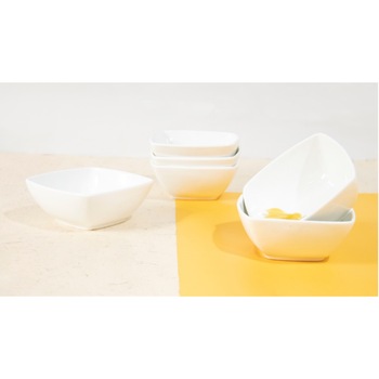 Set 6 boluri Kring Cuisine Selected, 400 ml, 12.8x12.8x5.5 cm, portelan Set 6 boluri Kring Cuisine Selected, 400 ml, 12.8x12.8x5.5 cm, portelan