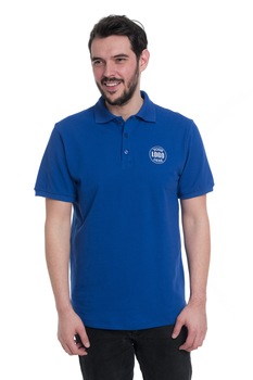 Tricou polo personalizat cu logo firma ta prin broderie, bumbac, barbatesc, Dress To Impress, Albastru Tricou polo personalizat cu logo firma ta prin broderie, bumbac, barbatesc, Dress To Impress, Albastru