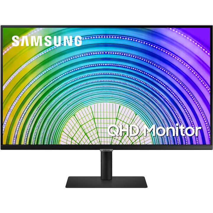 Монитор Samsung 32", VA, WQHD, DisplayPort, FreeSync, Vesa, Черен, S32A600UUU