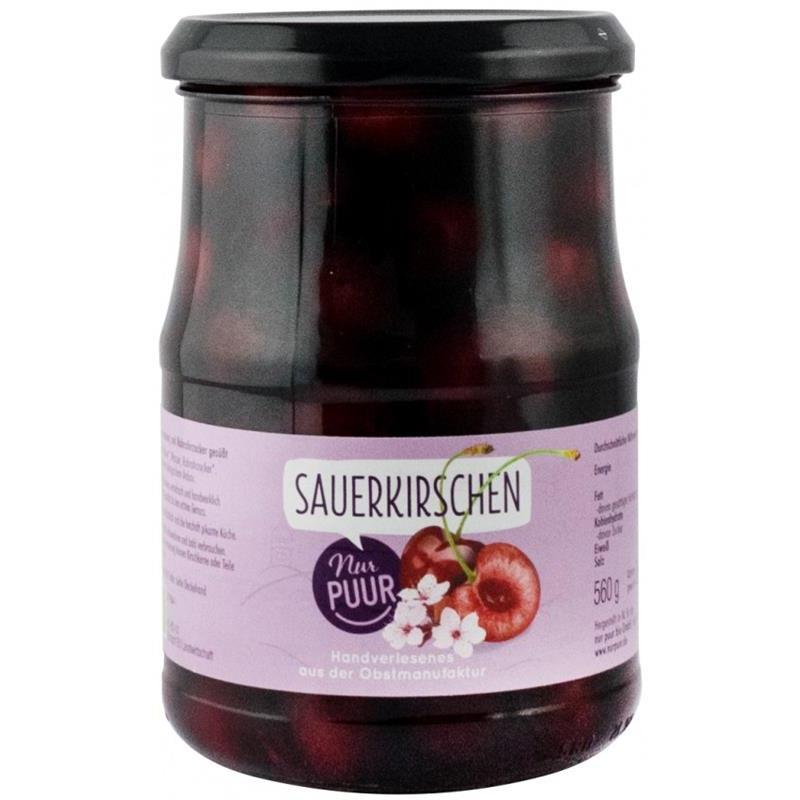 Compot de Visine Bio 560 grame Nur Puur