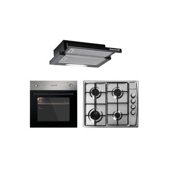 Set Cuptor Incorporabil, Clasa A, Inox, 57l, 2000W, Control Butoane, 3 Tipuri de Incalzire si Plita Incorporabila, 4 Arzatoare, Gaz, Aprindere Electrica, Inox, 1000W si Hota Incorporabila Telescopica, Absorbtie 420 m3/h, 2 Motoare, Butoane, Clasa A Set Cuptor Incorporabil, Clasa A, Inox, 57l, 2000W, Control Butoane, 3 Tipuri de Incalzire si Plita Incorporabila, 4 Arzatoare, Gaz, Aprindere Electrica, Inox, 1000W si Hota Incorporabila Telescopica, Absorbtie 420 m3/h, 2 Motoare, Butoane, Clasa A