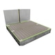Pachet complet covor aluminiu incalzire in pardoseala pentru parchet C&F Technics, 9 mp, 1260 W, cu termostat WIFI control C 16