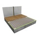 Pachet complet covor aluminiu incalzire in pardoseala pentru parchet C&F Technics, 9 mp, 1260 W, cu termostat WIFI control C 16