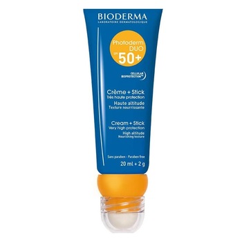 Crema cu protectie solara Bioderma Photoderm Duo SPF 50+, 20ml Crema cu protectie solara Bioderma Photoderm Duo SPF 50+, 20ml
