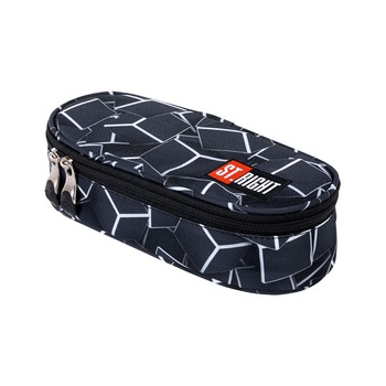 Penar Borseta Rigid cu Clapeta Interioara St.Right - 3D Cubes PC01 Penar Borseta Rigid cu Clapeta Interioara St.Right - 3D Cubes PC01