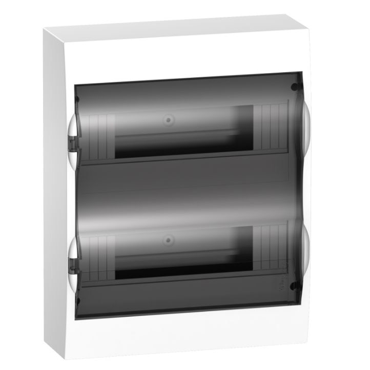 Tablou electric (cofret) aparent Schnider Easy9, 24m, usa transparenta + 2 borniere