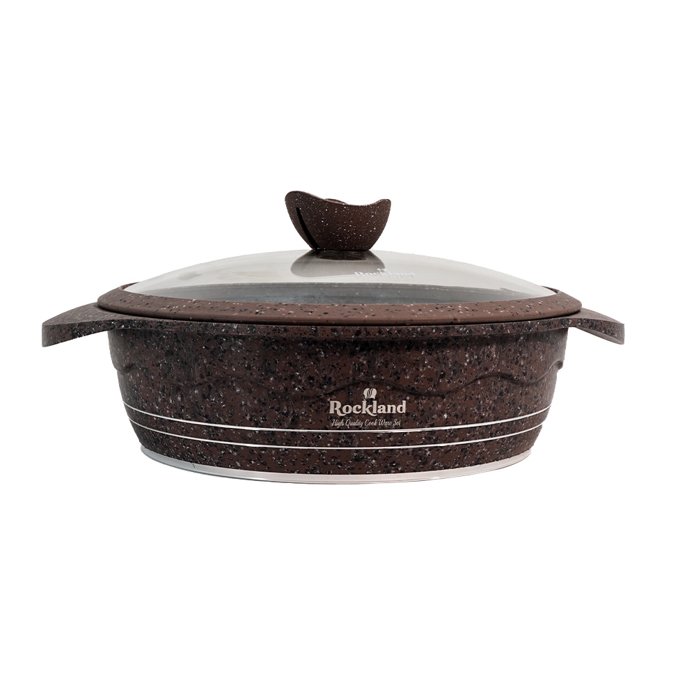 Cratita din Granit cu capac 28 cm , Rockland DT28-MR