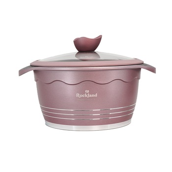 Oala din Granit cu capac 24 cm , Rockland DT24-VL Oala din Granit cu capac 24 cm , Rockland DT24-VL