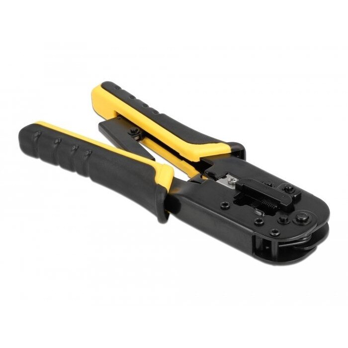 Cleste pentru sertizat, dezizolat, mufe de retea, Rj45, Rj12/11, pentru cabluri utp, Delock 90520