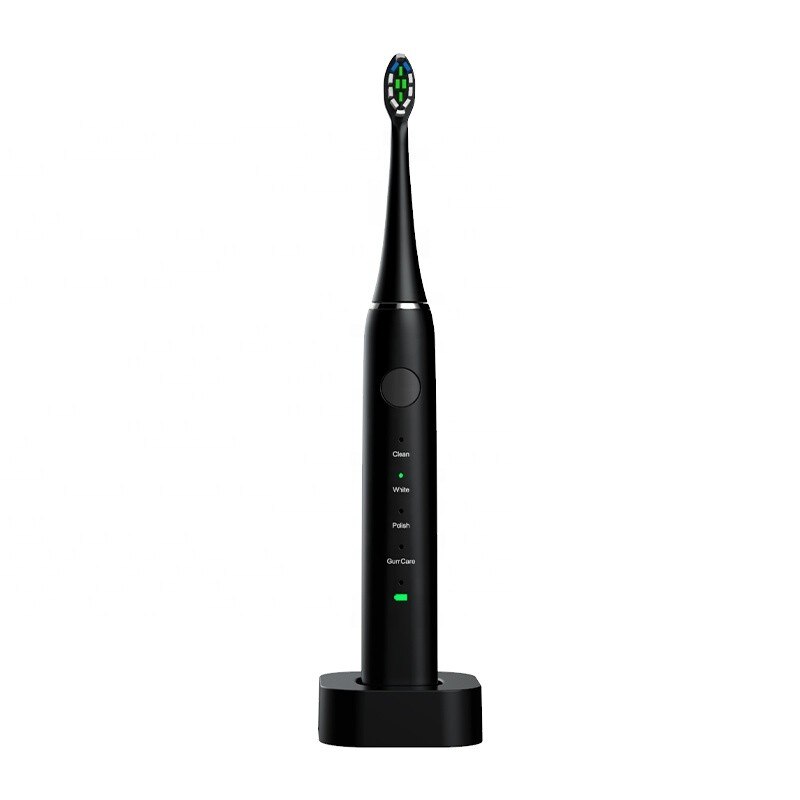 Periuta de Dinti Electrica, Hanasco, H2x, fara fir, Timer Inteligent, Rezistenta la Apa, Incarcare Wireless, Culoare Neagra