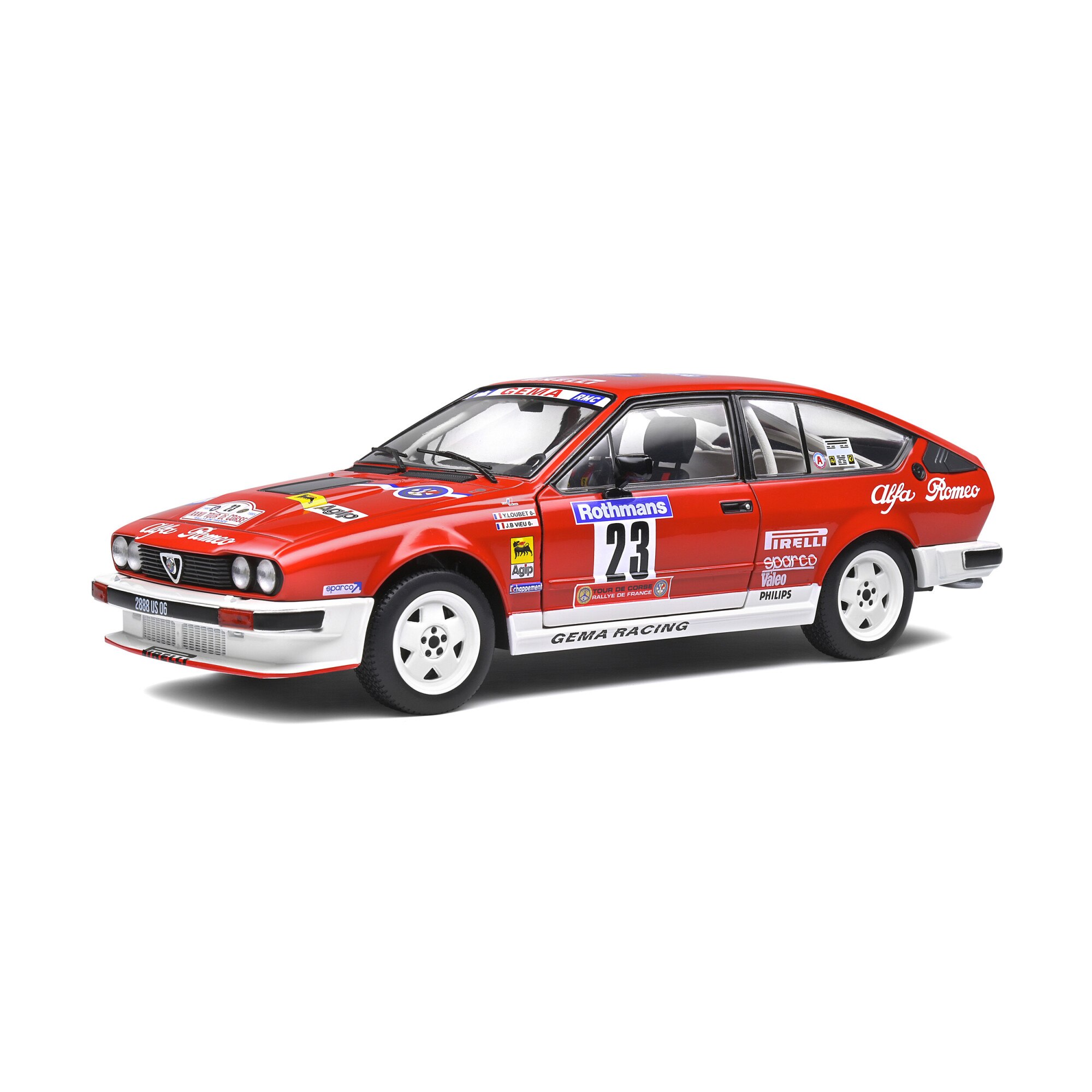 Macheta auto Alfa Romeo GTV6 Tour de Corsica (1985) 1:18, Solido