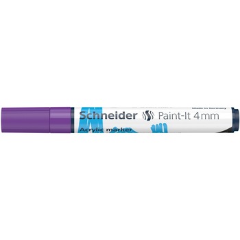 Marker cu vopsea acrilica Paint-It 320 4 mm Schneider, Mov Marker cu vopsea acrilica Paint-It 320 4 mm Schneider, Mov