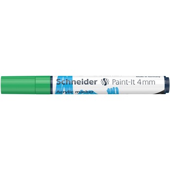 Marker cu vopsea acrilica Paint-It 320 4 mm Schneider, Verde Marker cu vopsea acrilica Paint-It 320 4 mm Schneider, Verde