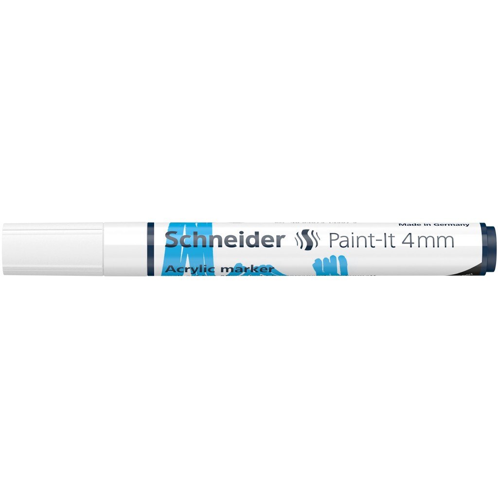Marker cu vopsea acrilica Paint-It 320 4 mm Schneider, Alb