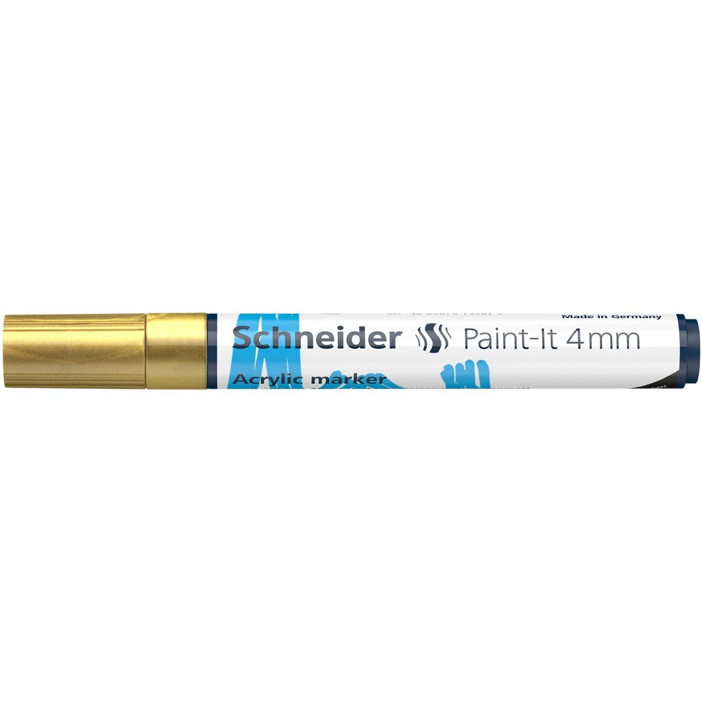 Marker cu vopsea acrilica Paint-It 320 4 mm Schneider, Auriu