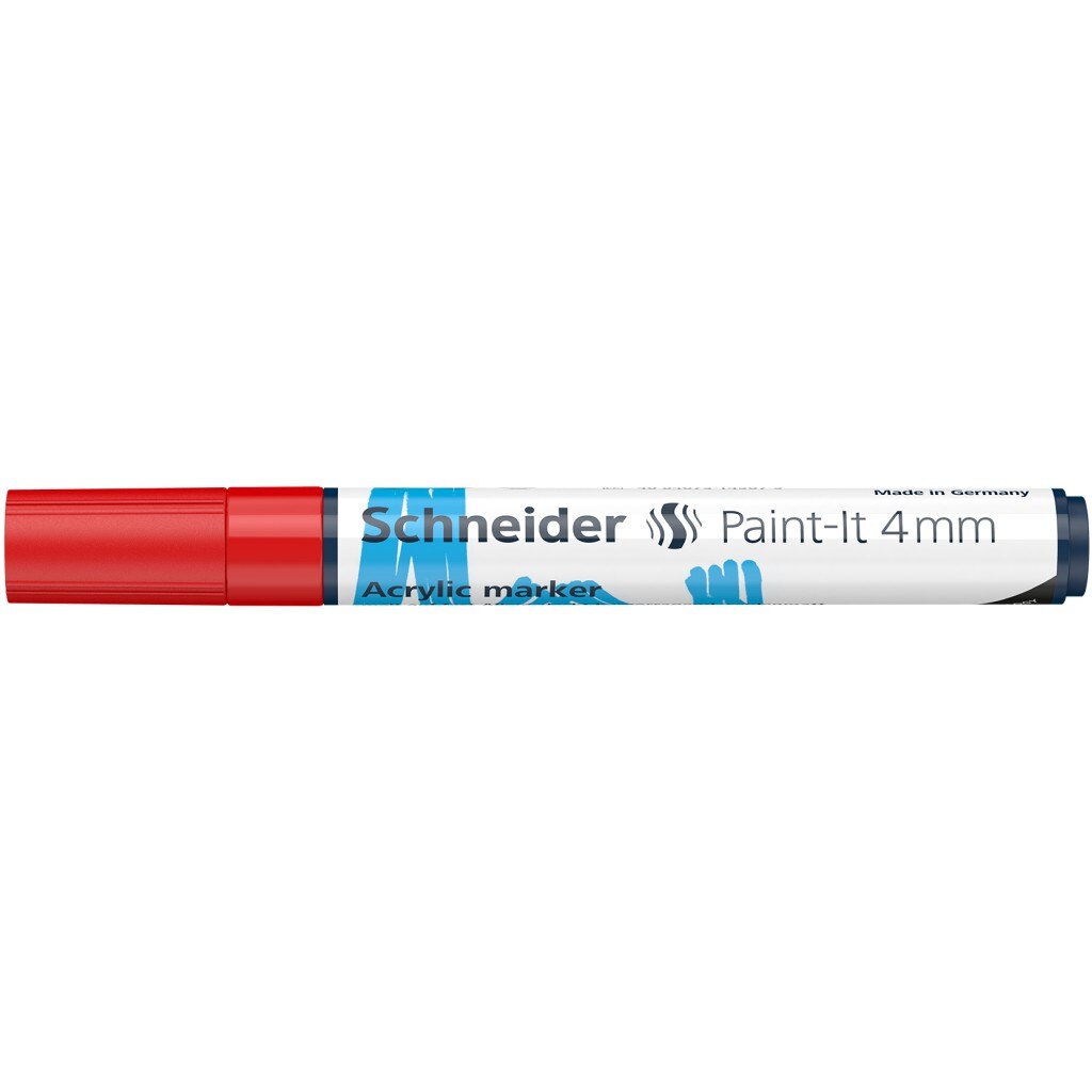 Marker cu vopsea acrilica Paint-It 320 4 mm Schneider, Rosu