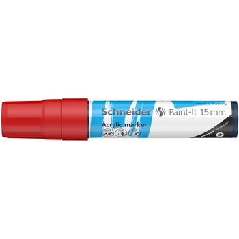 Marker cu vopsea acrilica Paint-It 330 15 mm Schneider, Rosu Marker cu vopsea acrilica Paint-It 330 15 mm Schneider, Rosu