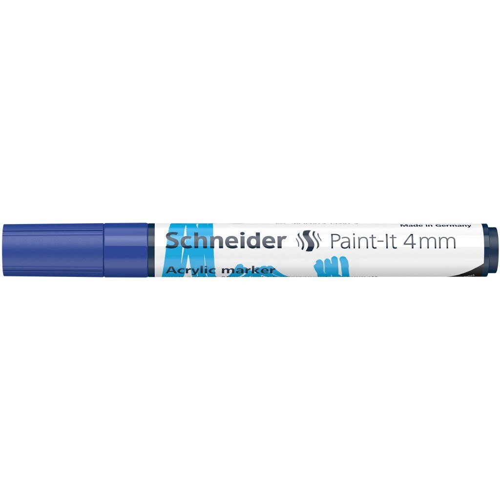 Marker cu vopsea acrilica Paint-It 320 4 mm Schneider, Albastru