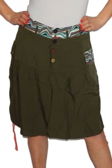 Fusta Desigual 59F2CA0, Verde militar, 24